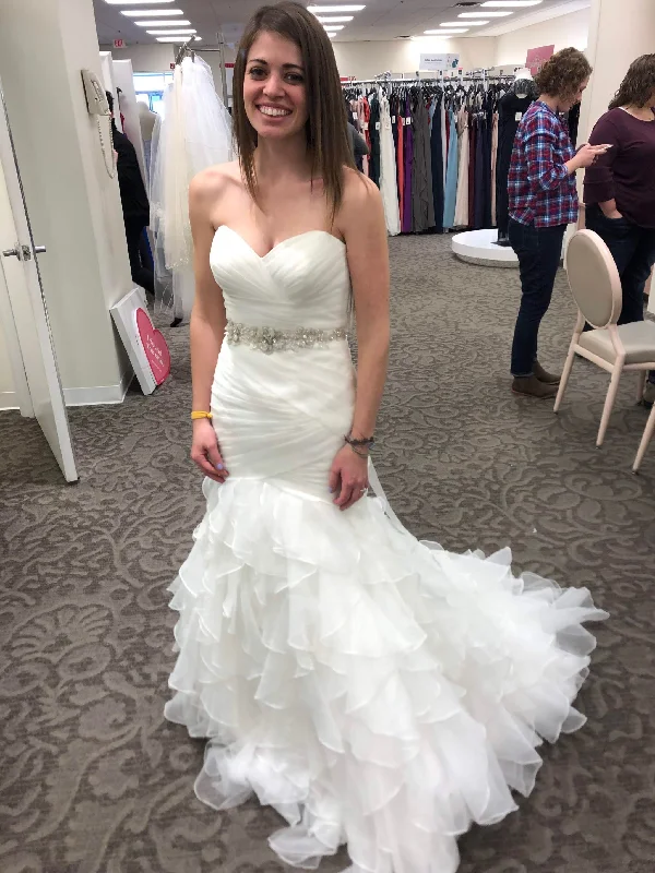 David's Bridal Organza Mermaid WG3832 Smocked unclassified dresses
