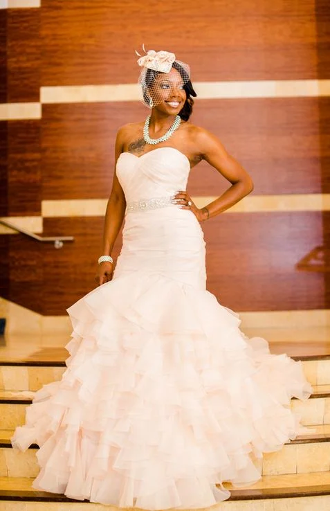 Other Dennis Basso Sweetheart Mermaid Gown In Blush Orga Neutral tone unclassified dresses