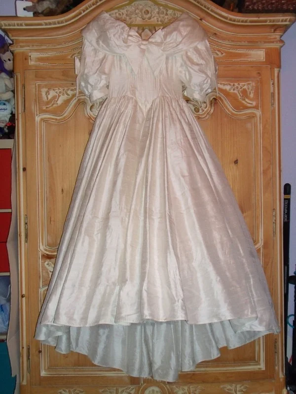 Other One Of A Kind Raw Silk Gown Neutral tone unclassified dresses