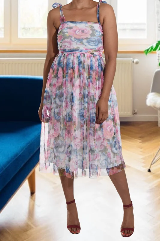 Pink And Blue Tie Dress Fall unclassified dresses