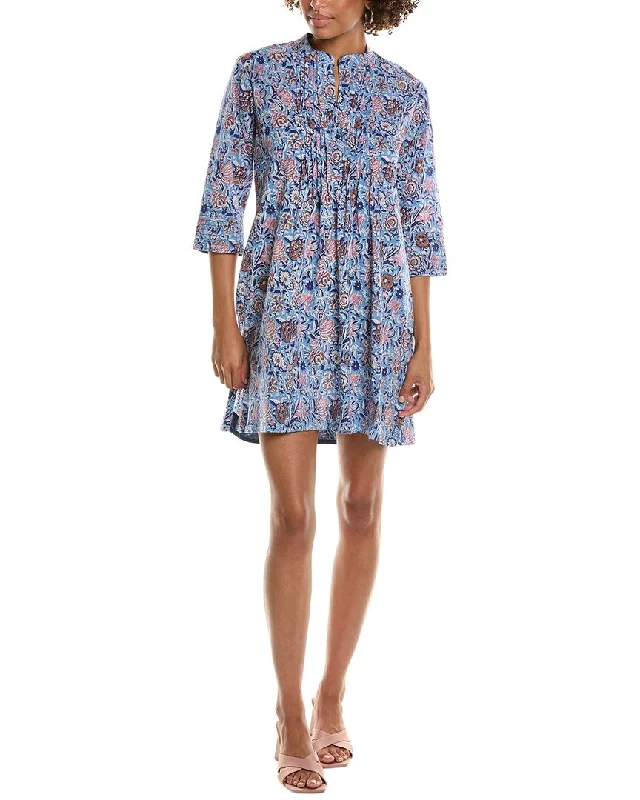 Pomegranate Pintuck Shift Dress Long unclassified dresses