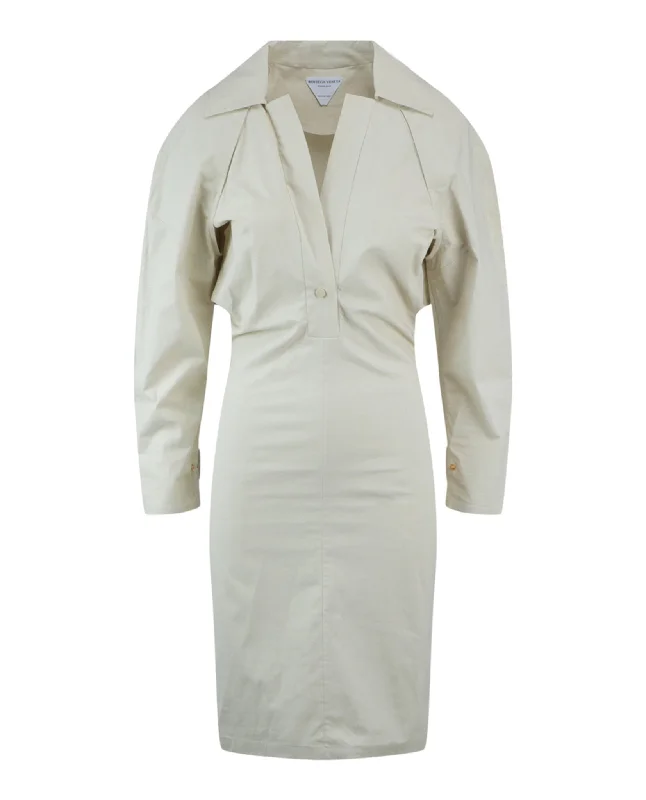 Technical Coated Toile Dress Embroidered unclassified dresses
