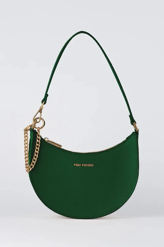 TEN TONES Grayson Moon Bag Green Backless unclassified dresses