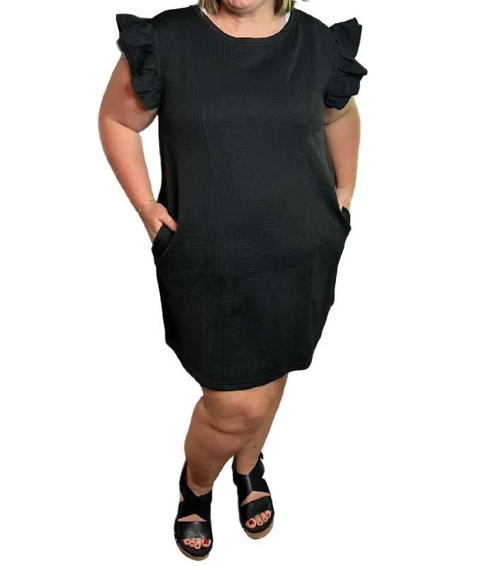 The Sleek Dress In Black Chiffon unclassified dresses