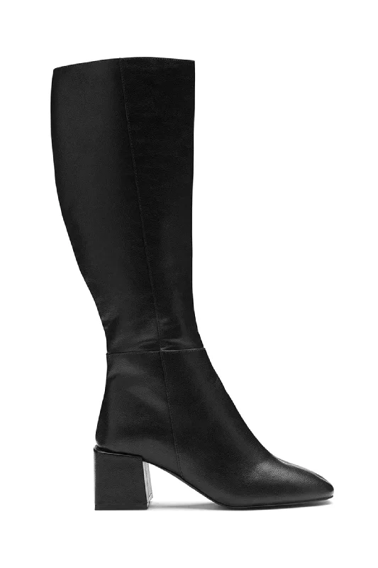 THERAPY Wolf Boot Black Satin unclassified dresses