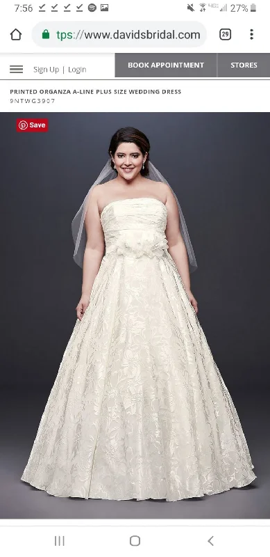 David's Bridal Ntwg3907 Elegant unclassified dresses
