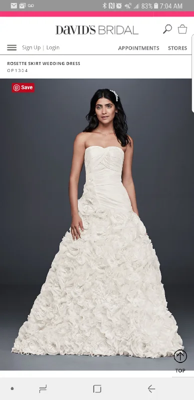 David's Bridal OP1304 Lightweight unclassified dresses