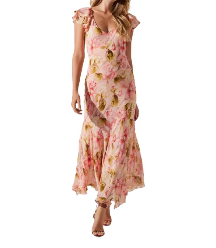 Wisteria Dress In Pink Multi Trendy new unclassified dresses