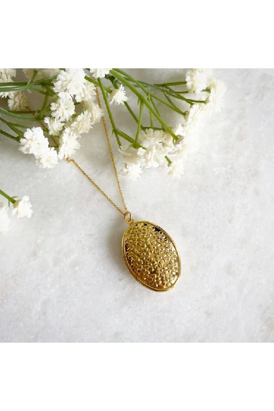 Wisteria London Blossom Flower Oval Locket Engagement unclassified dresses
