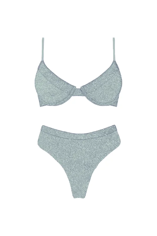 Zuma High Waist Bikini Bottom Mint Tulle unclassified dresses
